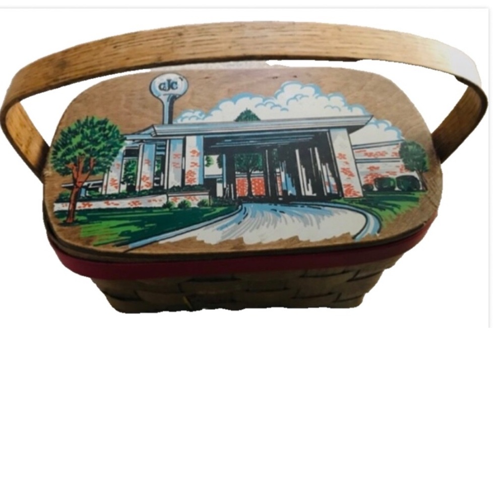Vintage 1975 CJC GOLF Wooden BOX Handbag MCM
